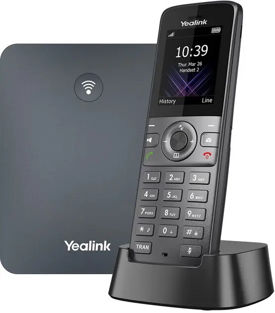 IP bezvadu tālrunis Yealink W74P pelēks