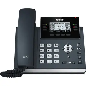 IP‑телефон Yealink SIP T42U — серый, 2.7" LCD, беспроводная трубка, гигабитный Ethernet, Wi‑Fi, Bluetooth