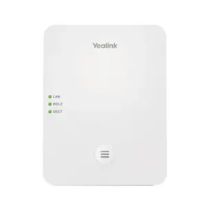DECT IP Multi-Cell система Yealink W80 — SIP DECT базовая станция, PoE, Ethernet LAN, 100–240В вход, 5В/1,2А выход, белая