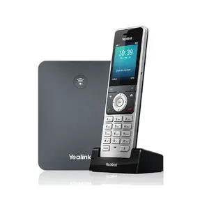 IP-телефон Yealink W76P серый — беспроводная трубка, 20 линий, 2.4" TFT, 1.9 ГГц, 1000 контактов