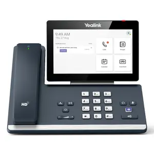IP-телефон AVACOM MP58-WH E2 Teams — 7" LCD сенсорный экран, гигабитный Ethernet, PoE, Bluetooth, проводная трубка, серый