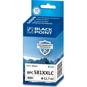 Картридж с чернилами BLACKPOINT BPC581XXLC Cyan, совместимый, модель SGCCLI581XXLC