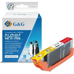 Ink cartridge g g compatible with CLI521Y NP-C-0521Y 2936B001 yellow 8.4ml