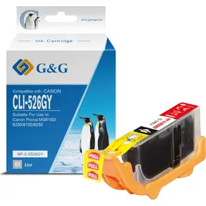 Ink Cartridge g g NP-C-0526GY grey 8.4ml compatible CLI526GY 4544B001