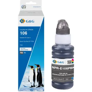 Tintes kasetne g g savietojama C13T00R140 / NPR-E106PBK Photo Black fotodrukai