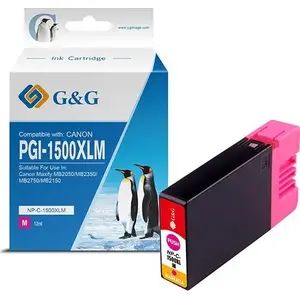 Tintes kasetne g g savietojama ar PGI-1500XL (NP-C-1500XLM/C), magenta