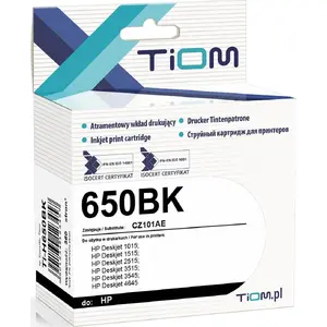 Картридж для принтера Tiom HP 650BK CZ101AE 14 мл черный