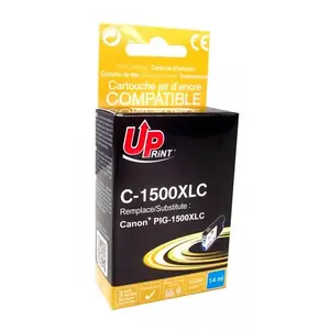 Ink cartridge Uprint T3AZUR CJ1500XLCUP Cyan 14 ml, yield 1050 pages, 1 pc