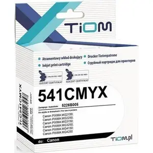 Картридж с чернилами Tiom для Canon 541CMYX (Ti-C541CMYX) 15 мл цветной