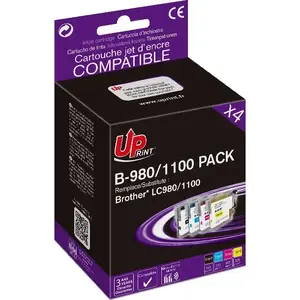 Ink Cartridges compatible for Brother DCP-145C/165C, 4-pack (1xBlack, 1xCyan, 1xMagenta, 1xYellow) B-980/1100