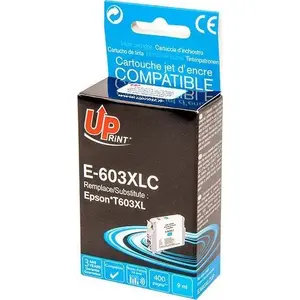 Ink cartridge UPrint E-603XLC compatible with Epson Expression Home XP-2100/2105/3100, cyan, 9 ml, ~400 pages