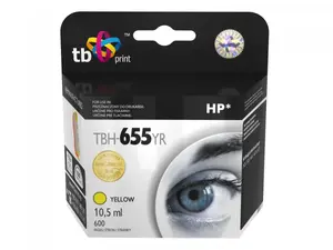 Картридж TB Print TBH-655YR, жёлтый пигментный чернила, 10,5 мл, 600 страниц, 1 шт