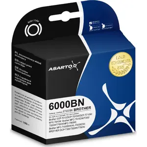 Ink cartridge Asarto for Brother 6000BN BT6000BK 100 ml black