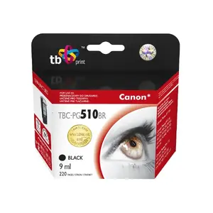 Картридж чернила TB Print TBC-PG510BR — чёрный пигментный, 9 мл, для принтеров Canon, 1 шт.