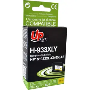 Картридж для принтера Uprint H-933XL-Y (№933XL) желтый, совместим с CN056AE