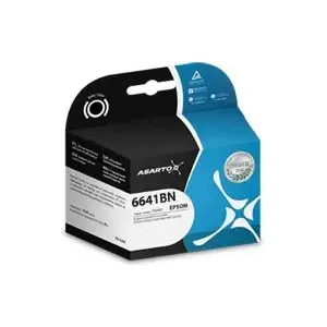 Картридж с чернилами Asarto T6641 для принтеров Epson, черный, совместимый с серией T6641