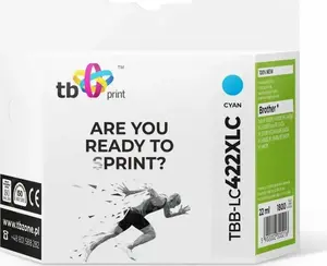 Картридж с чернилами TB Print для Brother MFC-J5340DW, модель TBB-LC422XLC, голубой (cyan)