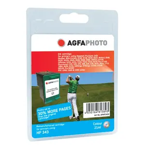 Картридж для принтера AgfaPhoto APHP343C циан/пурпурный/жёлтый пигментные 1 шт