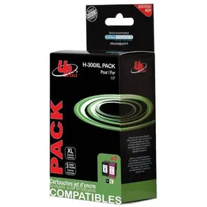 Ink cartridge Uprint HP 300XL multipack compatible with HP 300XL series, high-yield black and color cartridges