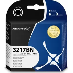 Ink Cartridge Asarto for Brother LC3217BK / LC3217BN, 550 pages, black