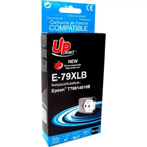 Tintes kasete Uprint E-79XLB / C13T79014010 melna — priekš saderīgām drukas iekārtām