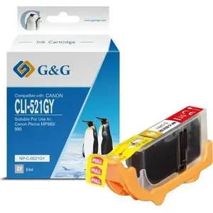 Ink Cartridge g g compatible with CLI521GY / NP-C-0521GY, grey, 8.4 ml