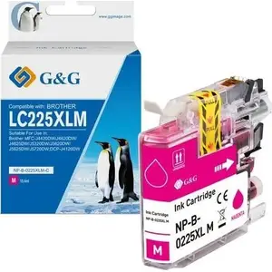 Картридж с чернилами g g совместимый с LC-225XLM / NP-B-0225XLM, пурпурный, 1200 страниц
