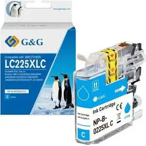 Картридж с чернилами g g совместимый с LC-225XLC / NP-B-0225XLC cyan 1200 стр.