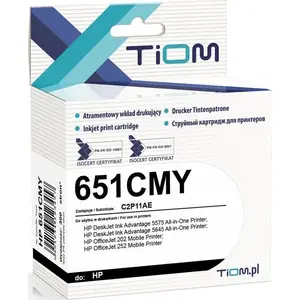 Картридж с чернилами Tiom для HP 651 CMY, 20 мл (Ti-H651CMY) для цветной печати