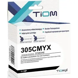 Картридж Tiom для HP 305CMYK (3YM63AE) 7 мл цветной