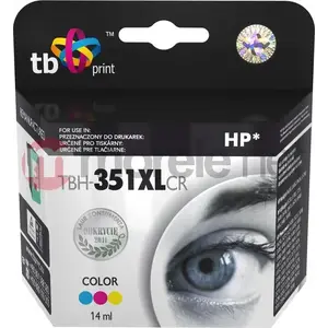 Tintes kasetne TB Print TBH-351XLCR saderīga ar Brother DJ D4260, lielas ietilpības krāsaina