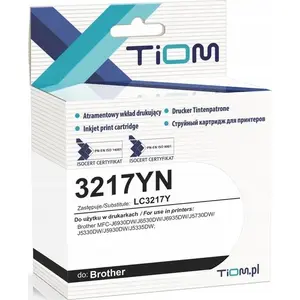 Картридж с чернилами Tiom для Brother LC3217Y 15 мл желтый