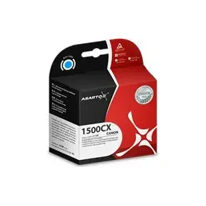 Картридж Asarto Canon PGI-1500XLC совместимый с принтерами Canon, цвет голубой (cyan)