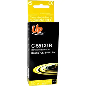 Ink Cartridge Uprint C-551XLB / CLI551BK XL (Black) for compatible printers