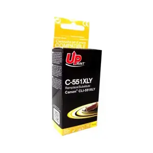 Картридж Uprint C-551XLY Yellow, пигментные чернила, 15 мл, ~700 страниц (совместим с Canon)