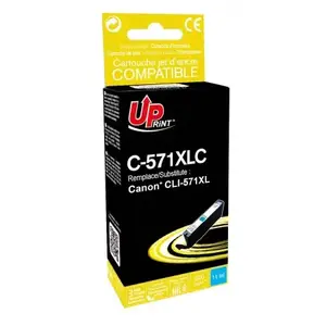 Ink cartridge UPrint C-571XLC Compatible High (XL) Yield Cyan, 11 ml, ~800 pages
