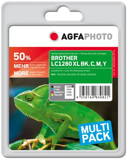 AgfaPhoto saderīgs tintes kasetnēm daudzpakotne melna