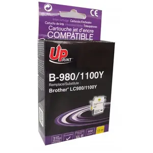 Картридж Uprint T3AZUR BJ980YUP совместимый, жёлтый, 12 мл, ресурс 600 страниц, 1 шт