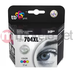 Tintiņš TB Print TBH-704XLCR (saderīgs ar HP CN693AE) Krāsains