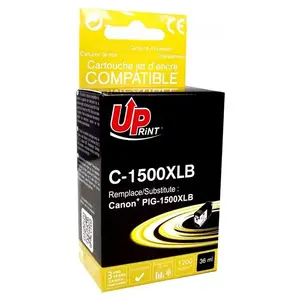 Ink cartridge Uprint CJ1500XLBUP Black — 36 ml, 1200 pages, compatible with Canon