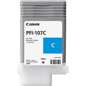 Картридж Canon PFI107C cyan — оригинальные пигментные чернила для широкоформатных принтеров