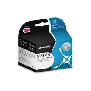 Tintes kārtridžs Asarto T6643 priekš Epson printeriem, melns (saderīgs AS-E6643MN)