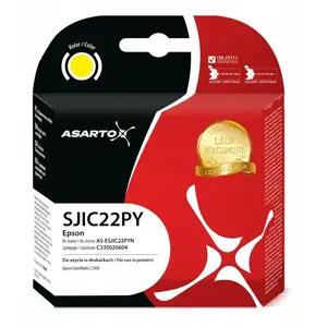 Картридж с чернилами Asarto для Epson SJIC22PY (C33S020604) 34 мл желтый