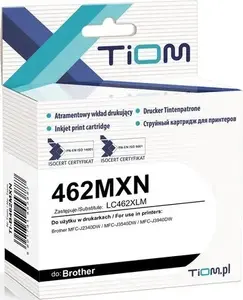 Картридж Tiom LC462XLM для Brother 462MXN, пурпурный (magenta), ресурс ≈1500 стр.