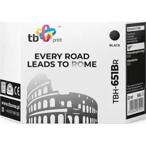 Картридж с чернилами TB Print TBH-651BR чёрный — сменный картридж, MPN TBH-651BR