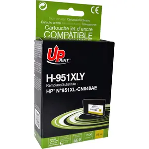 Картридж с чернилами Uprint H-951XL-Y (CN048AE) желтый, повышенной емкости для принтеров HP