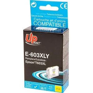 Картридж Uprint E-603XLY желтый 9 мл совместимый с Epson Expression Home XP-2100/2105/3100/3105/WF-2310