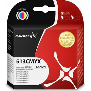 Картридж Asarto для Canon 513CMYK модель 2971B001 12 мл цветной