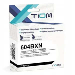 Чернильный картридж Tiom TI-E604BXN для Epson 604BXN, черный, 18 мл, ~500 страниц