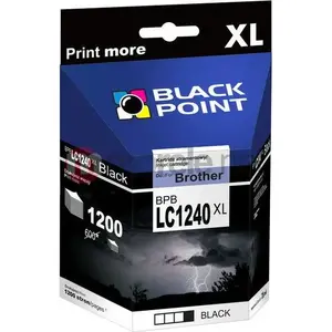 Ink cartridge BLACKPOINT BPBLC1240XLBK / LC-1240Bk black for compatible printers